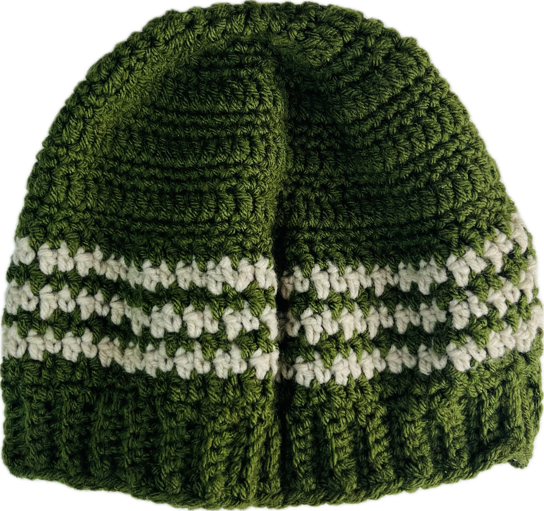 Olive/Tan Beanie